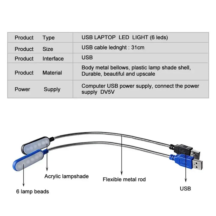 BowLift | USB LED Reading Lamp – Compact Light for Emergencies