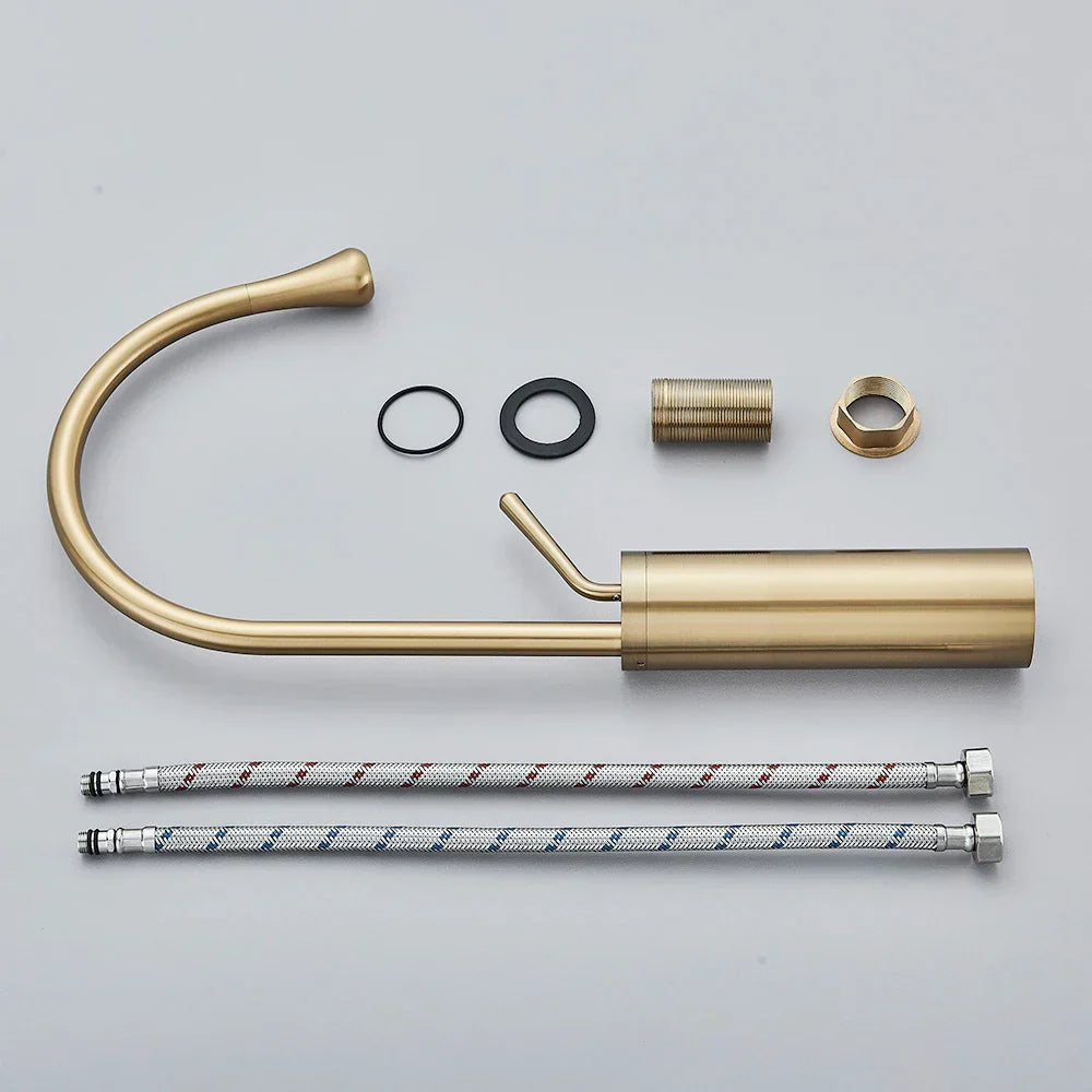 BowLift | BrassGlow - Warm & Cold Mixer Tap for the Sink