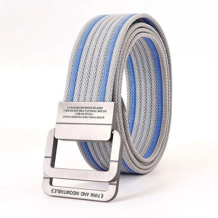 BowLift | Unisex Canvas Belt – Double Metal Ring Buckle, Adjustable