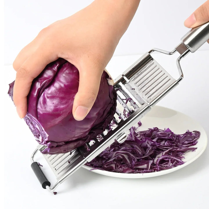 BowLift | Kitchen Cut Stainless Steel Vegetable Grater & Chopper | 3-in-1 Kitchen Grater | Non-Slip & Dishwasher Safe