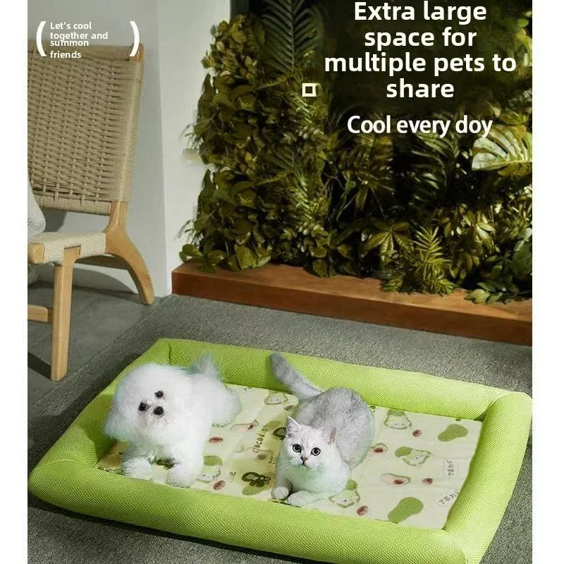 BowLift | Kühlmatte Pawlino ChillPad | Summer Mat for Dogs & Cats | Breathable & Fluffy | For Small to Large Pets