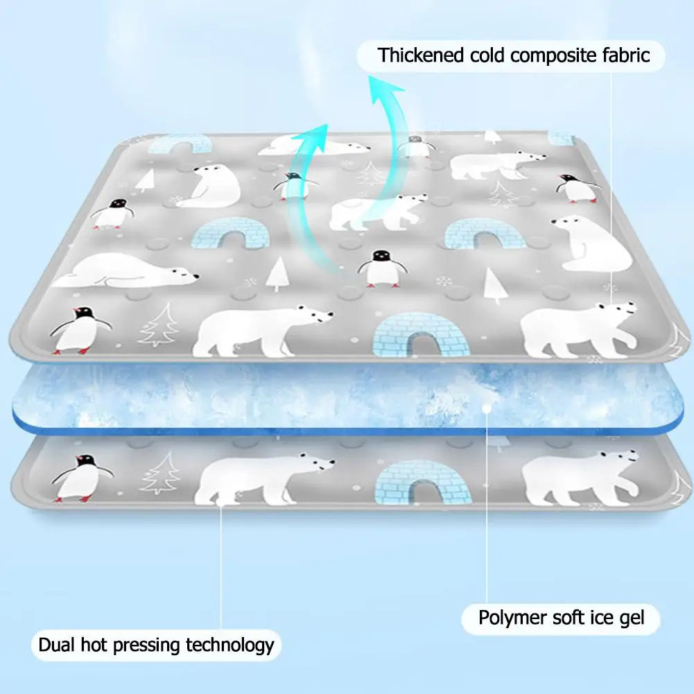 BowLift | FrostPaws Cooling Mat for Dogs & Cats | Reusable & Filled with Gel | For Summer & Travel | PVC