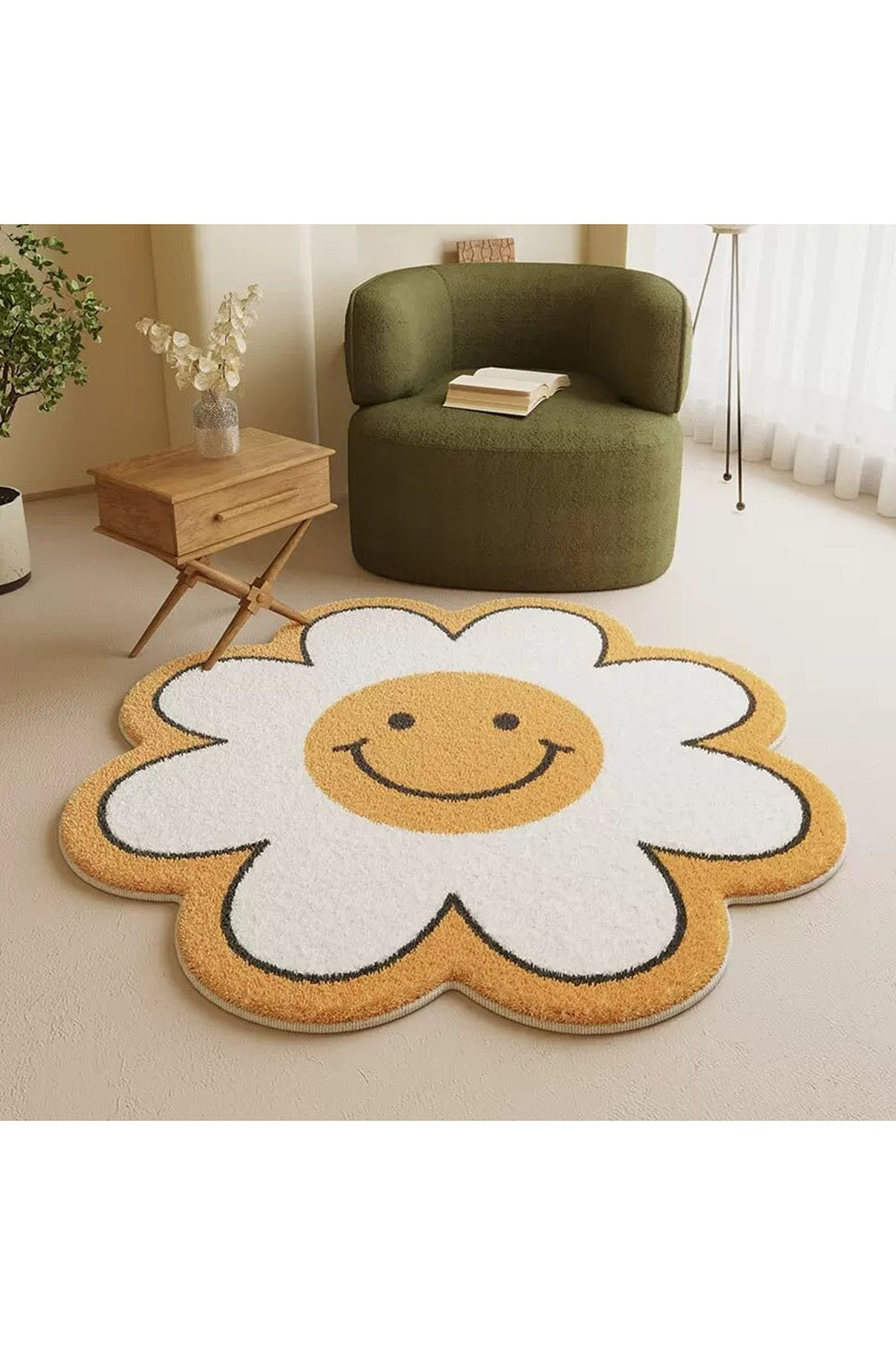 Floral Decor Rug | Bowlift