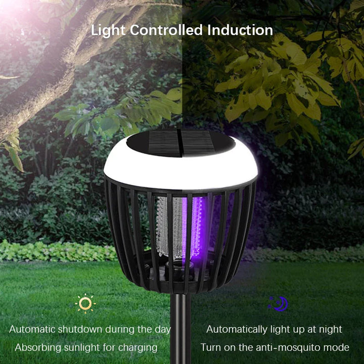 BowLift | SolGuardia Solar Insect Lamp | Intelligent Light Control | Anti-Mosquito with UV Light & High Voltage Net | For Garden & Camping