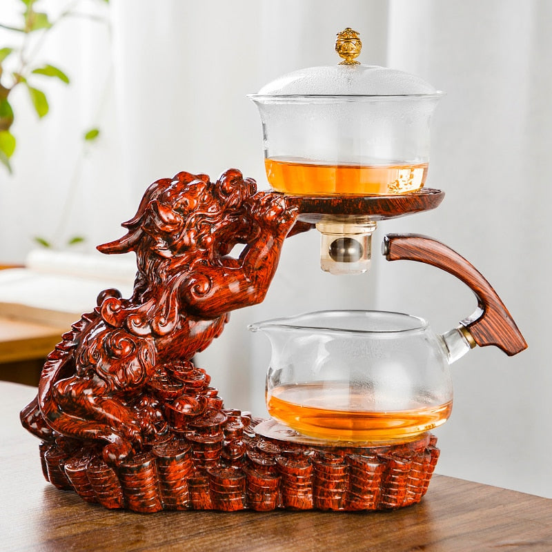 BowLift | Mystic Golden Dragon Teapot
