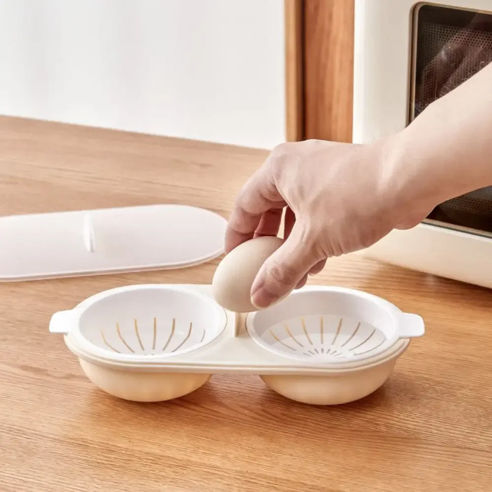 BowLift | Double Space Durable Microwave Egg Maker