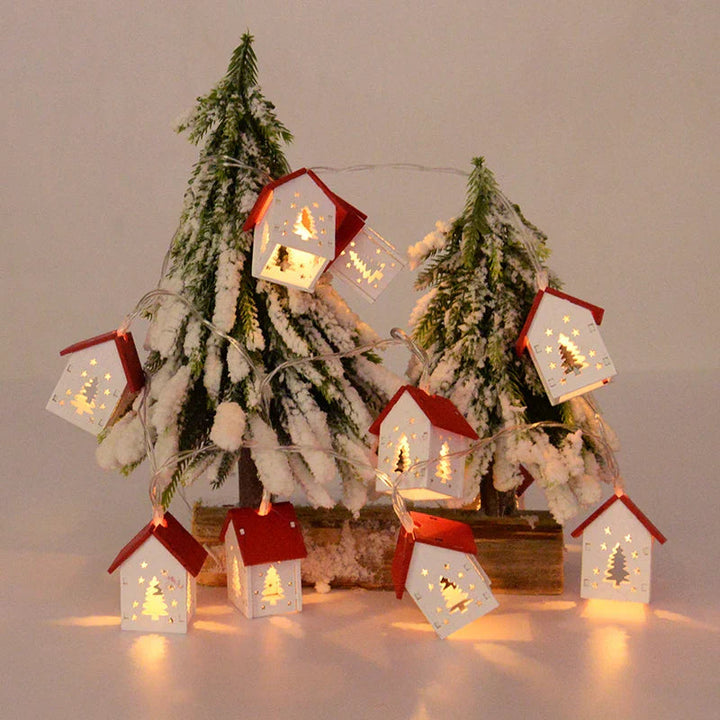 BowLift | LED Christmas Houses Made of Wood with Festive Lighting