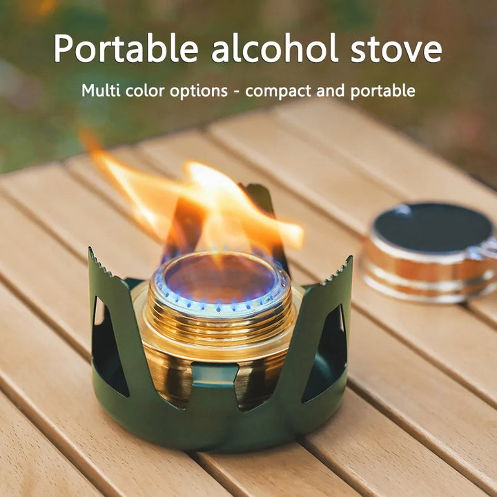 BowLift | Flamero Outdoor Spirit Stove | Adjustable Flame | 360° All-Around Combustion | Compact & Stable