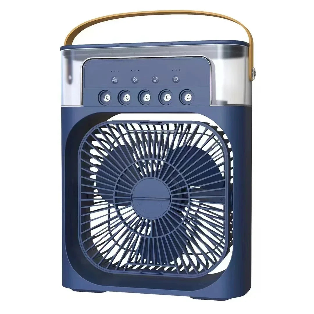 BowLift | Auronix Mini Air Cooler | 3-in-1 Fan with LED & Humidifier | USB | 600ml Tank