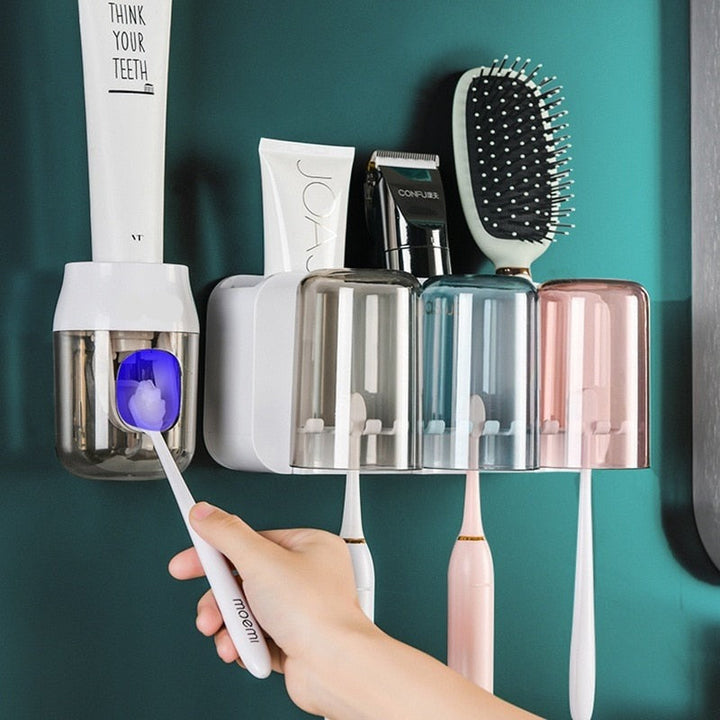 BowLift | Wall-Hanging Mouthwash Cup Toothbrush Holder