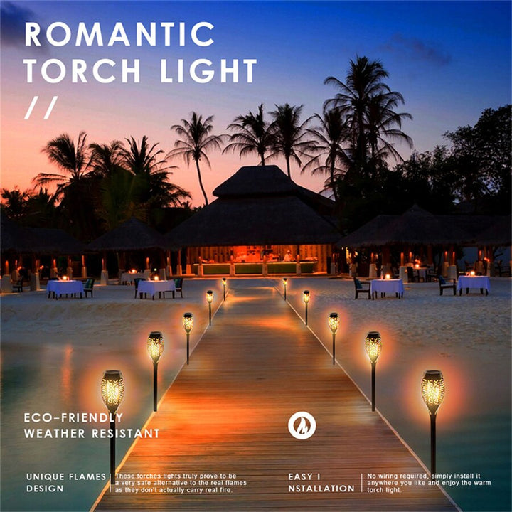 BowLift | Outdoor LED Solar Artificial Flame Lamp
