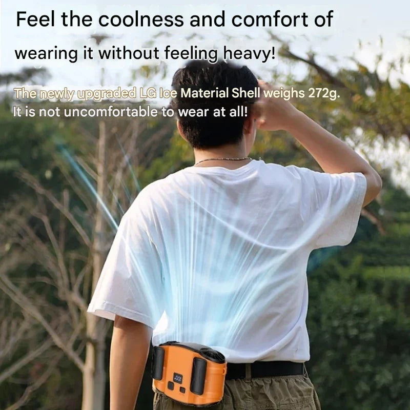 BowLift | Outdoor Double Air Outlet Waist & Neck Fan with Dual Vents – WindMate