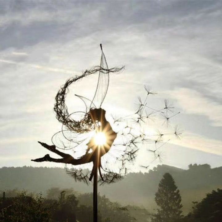 BowLift | Metal Fairy Garden Sculpture Outdoor Lawn Decor
