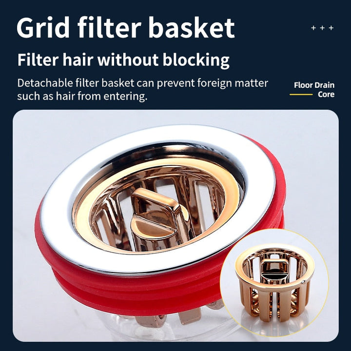 BowLift | Safe Bathroom Universal Anti Odor Drain Filter Plug