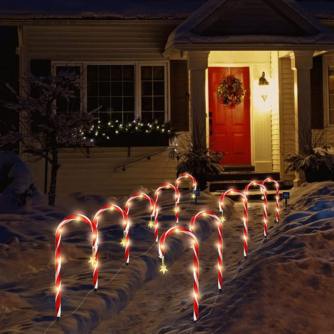 BowLift | Candy Cane Lane LED Solar Lamp