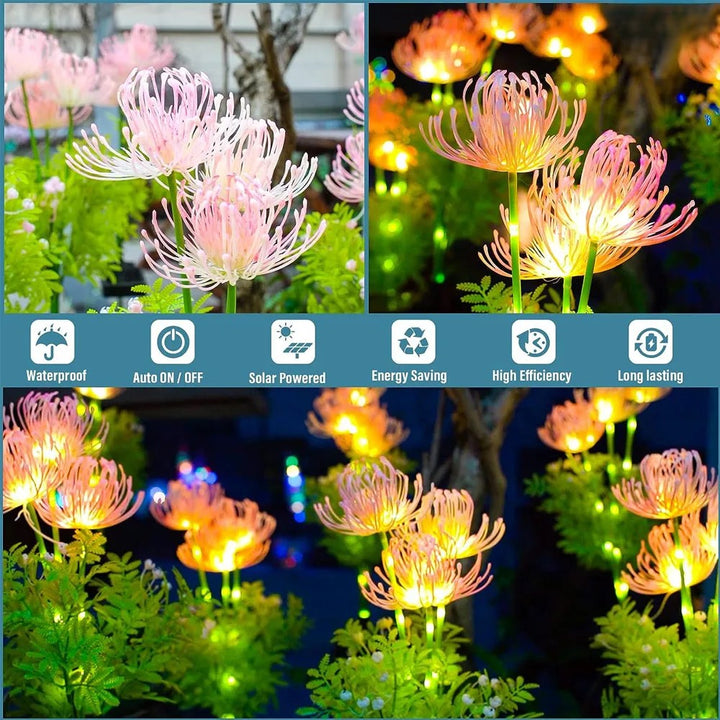 BowLift | Soft Pink Glow Solar LED Flower Garden Light