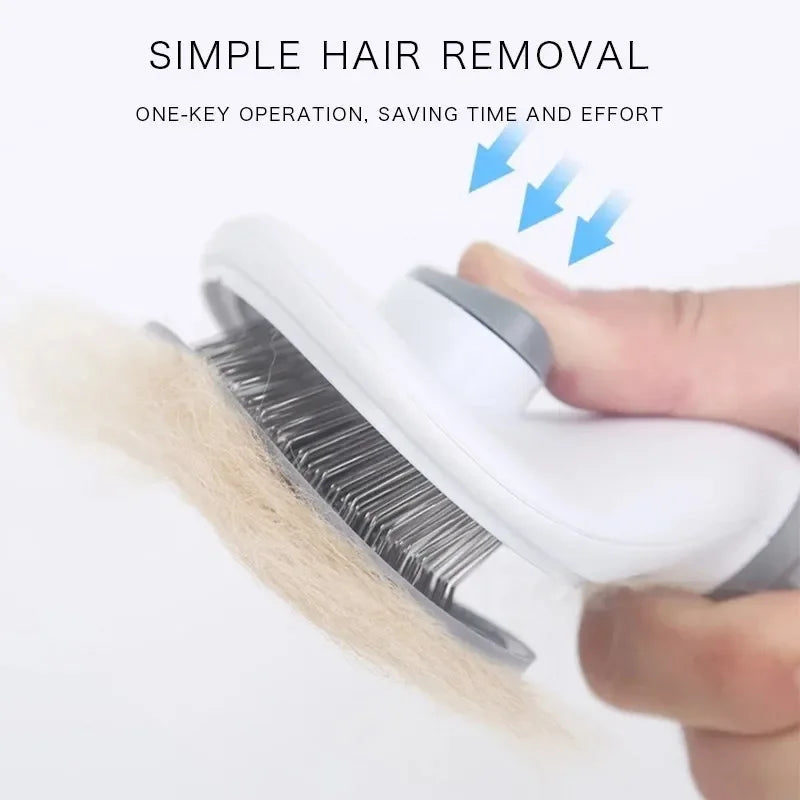 BowLift | FellFreund Fur Brush for Dogs & Cats | Self-Cleaning | Gentle Grooming & Hair Removal