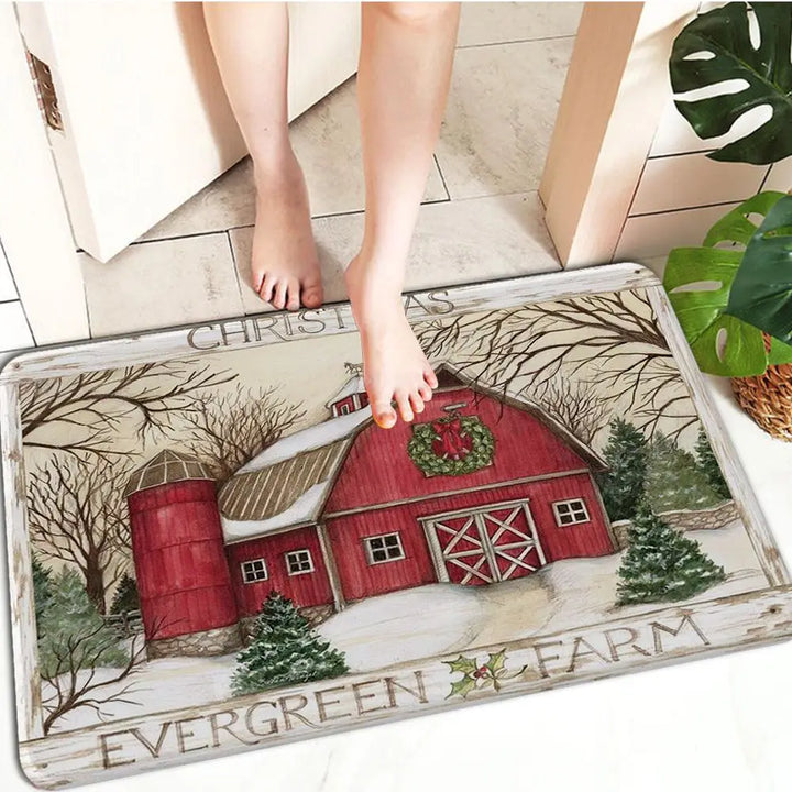 FestiveWelcome – Luxury Christmas Doormat for your Threshold Bowlift