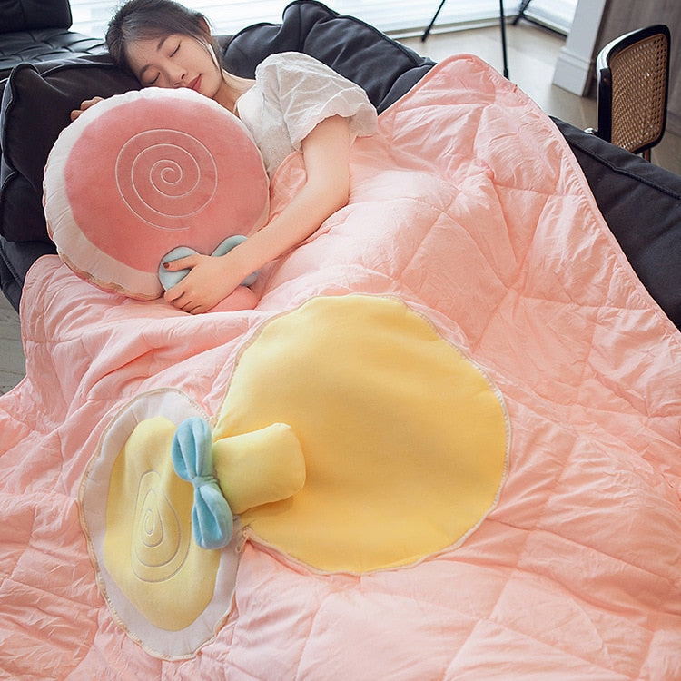 BowLift | Nap Buddy Fruit Foldable Blanket Pillows