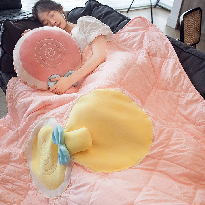 BowLift | Nap Buddy Fruit Foldable Blanket Pillows