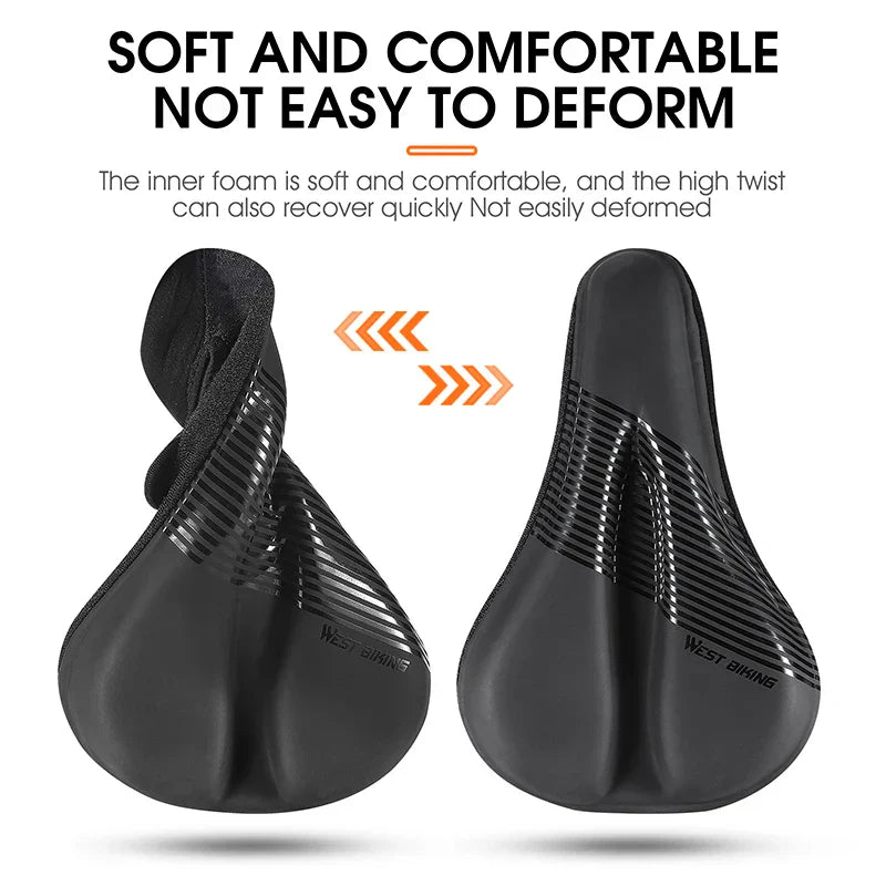 BowLift | Durable Bike Seat Cover with Shock Absorption and Waterproof Design – Soft Bicycle Seat Cushion for Comfort