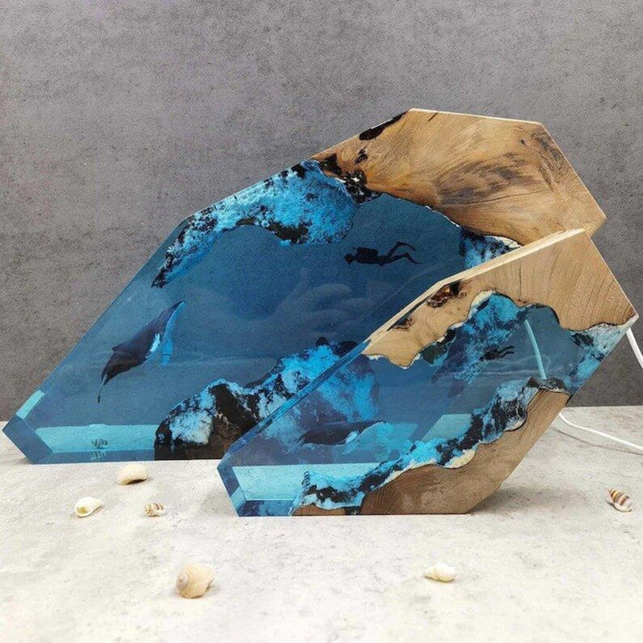 BowLift | Deep Sea Adventure Resin Diver Lamp Decor