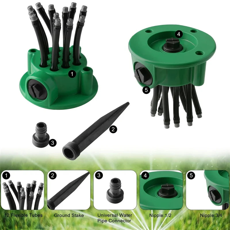 BowLift | Smart Rotation 360 Garden Watering Sprinkler
