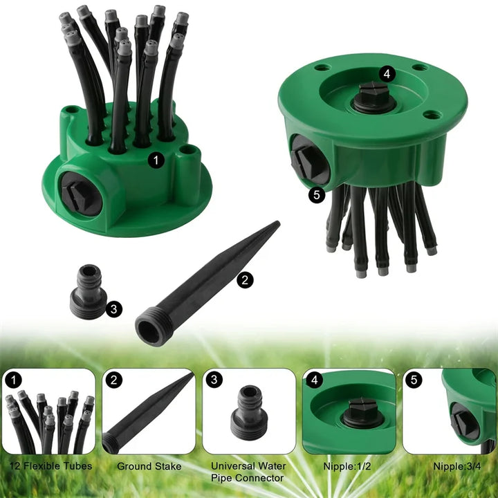 BowLift | Smart Rotation 360 Garden Watering Sprinkler