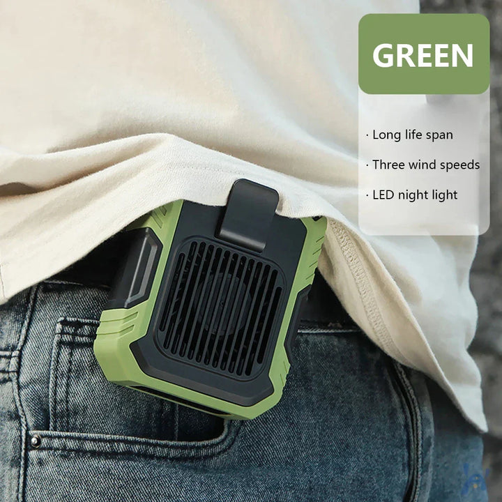 BowLift | USB Rechargeable Portable Waist Clip Air Conditioner Fan