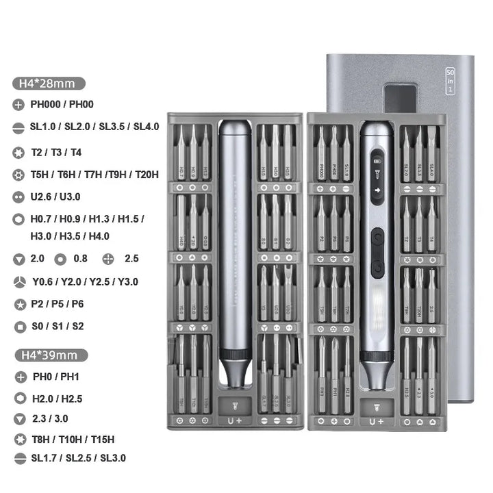 BowLift | 51 in 1 Cordless Electric Screwdriver Set