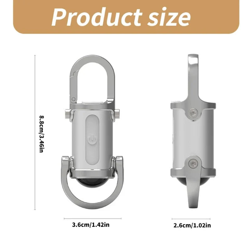 BowLift | LED Pocket USB Rechargeable Keychain Light