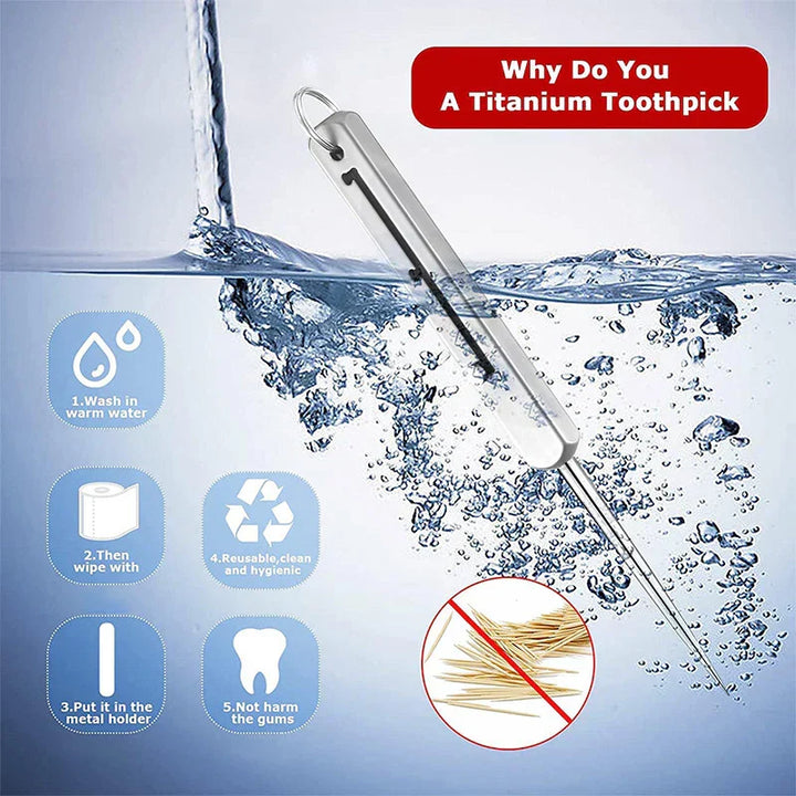 BowLift | Portable High-Strength Titanium Alloy Toothpick