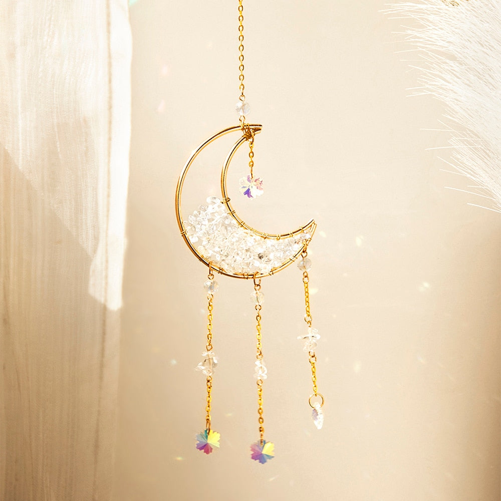 BowLift | Crystal Sun Catcher Moon Decor