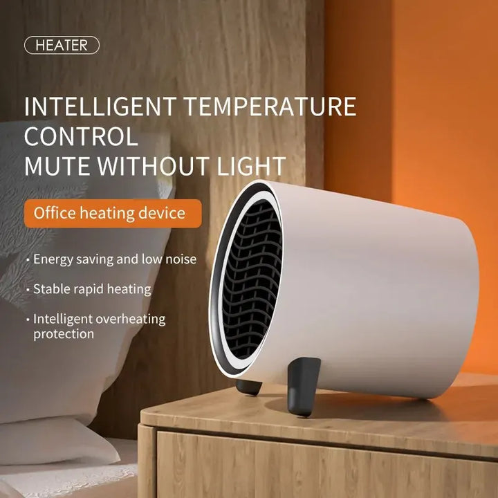 BowLift | Mini Desktop Heater | 600W | Quick Heating & Energy Saving | Portable & Quiet | EU Plug