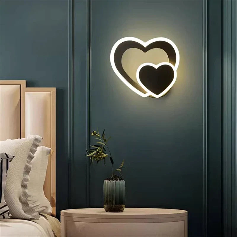 HeartGlow Wall Lamp - Modern LED Lighting Bowlift