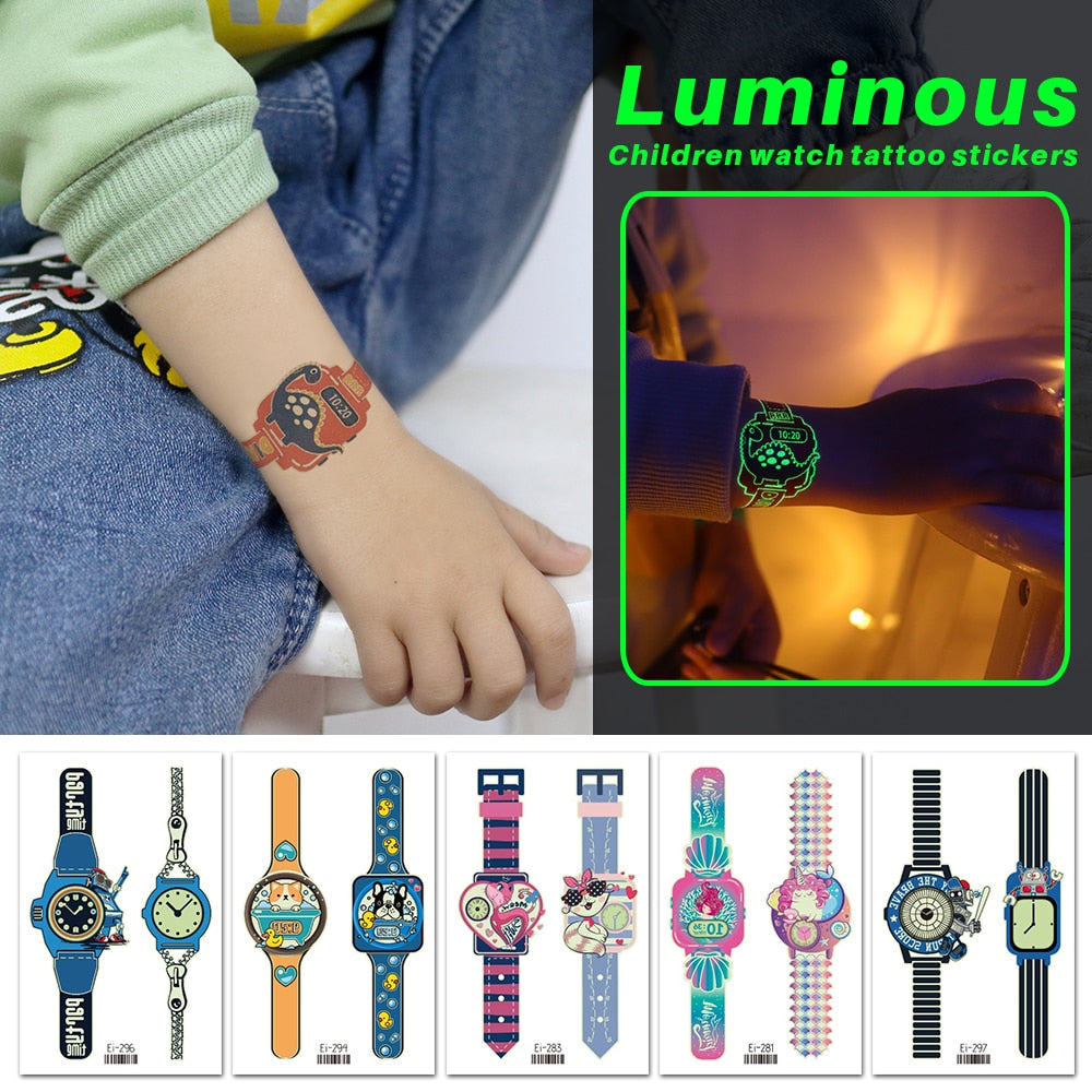 BowLift | Luminous Temporary Tattoo Watch Sticker