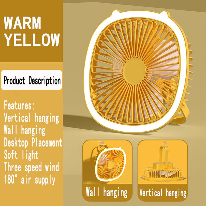 BowLift | Compact Easy Mini Night Lamp USB Air Cooler