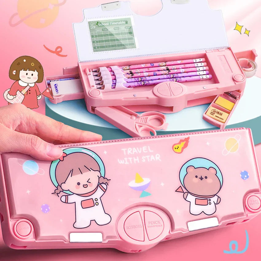 BowLift | Korean Style Cute Multifunctional Kids Pencil Case