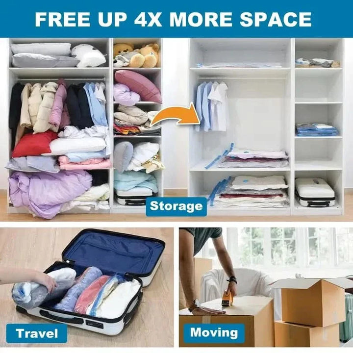 BowLift | STORAGEPRO VACUUM BAGS – Vacuum compression bags for space-saving storage of clothes & bedding