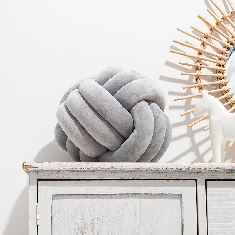 Plush Knot Cushion (Velvet) | Bowlift