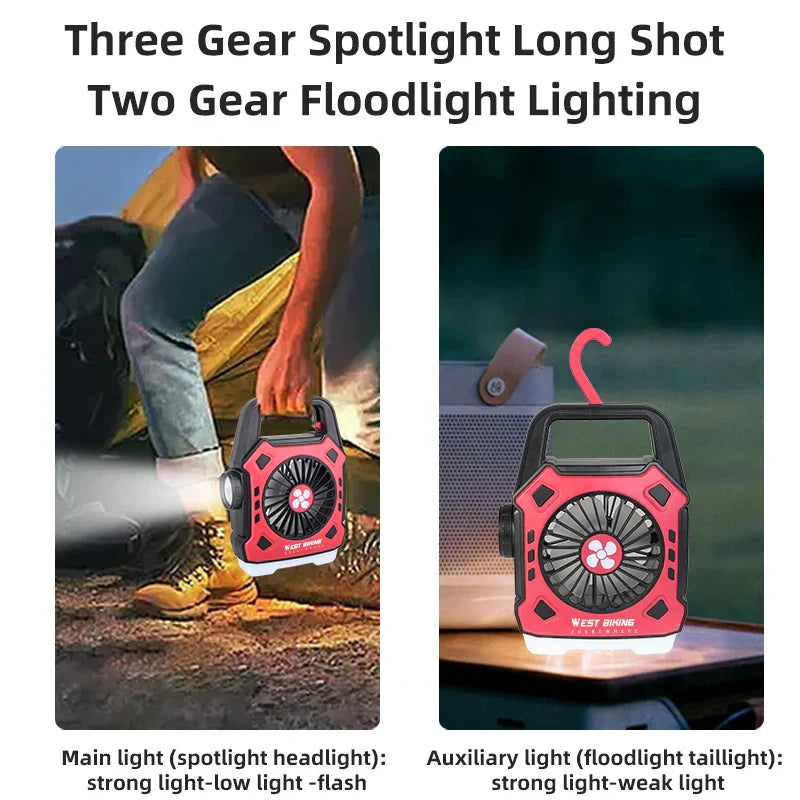 BowLift | Multifunctional Adventure Cooling Fan Light