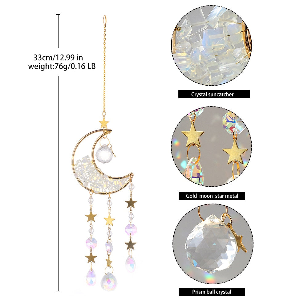 BowLift | Crystal Sun Catcher Moon Decor