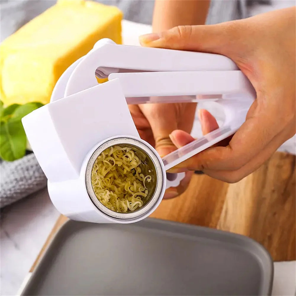 BowLift | RollaGrate Cheese Grater | Manual Drum Grater with Crank | Stainless Steel & ABS | For Cheese, Nuts & Chocolate