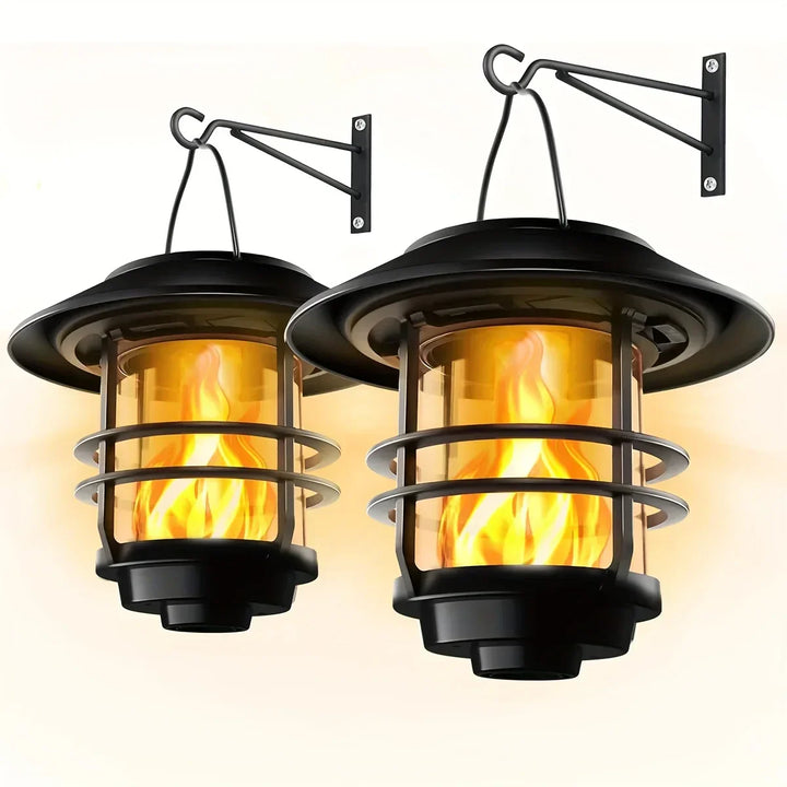 Flamma Glow - Enchanting Solar Wall Lamp Set | Bowlift