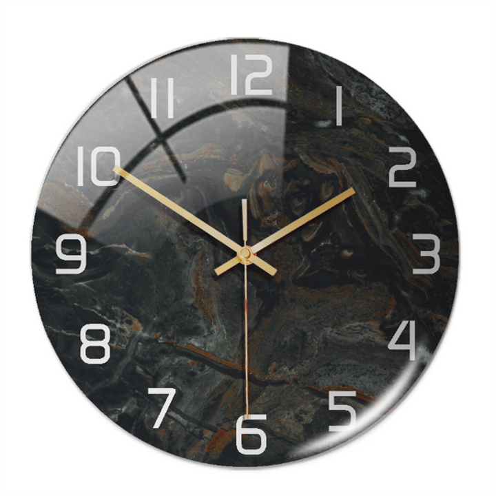 BowLift | Stylish Marble Wall Clock with Silent Mechanism