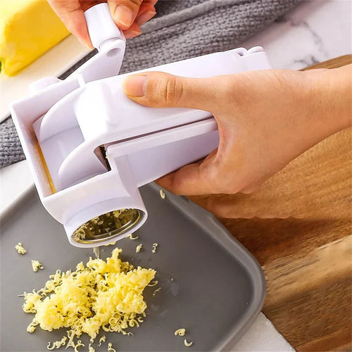 BowLift | RollaGrate Cheese Grater | Manual Drum Grater with Crank | Stainless Steel & ABS | For Cheese, Nuts & Chocolate