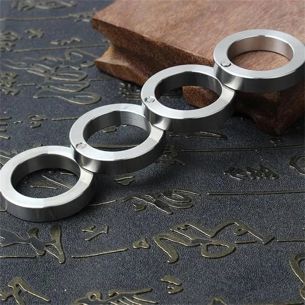 BowLift | Stainless Steel Self-Defense Rotatable Foldable Ring