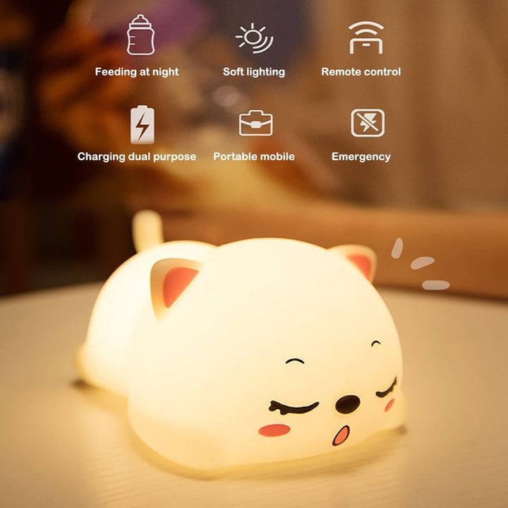 BowLift | Mini Cat LED Touch Sensor Night Lamp