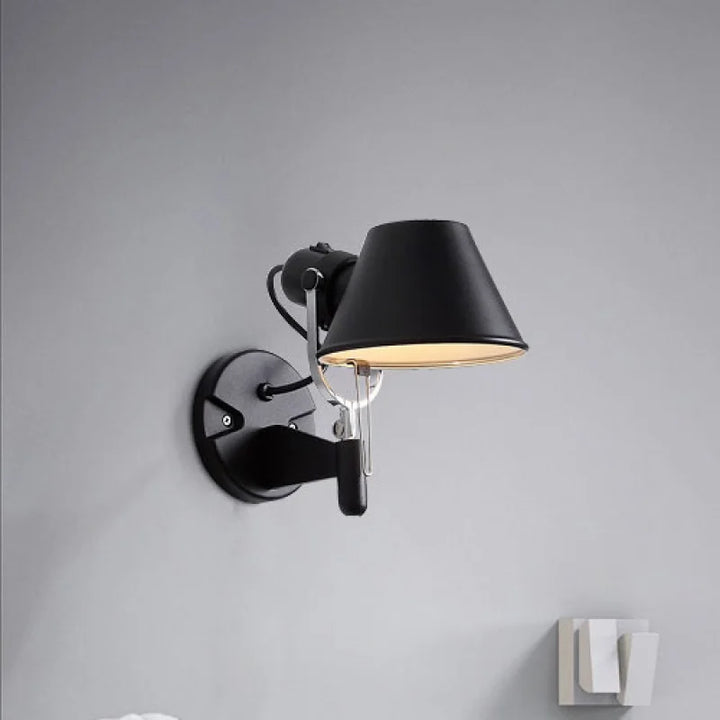 RockFleur - Adjustable Industrial Wall Lamp for Bedroom Bowlift