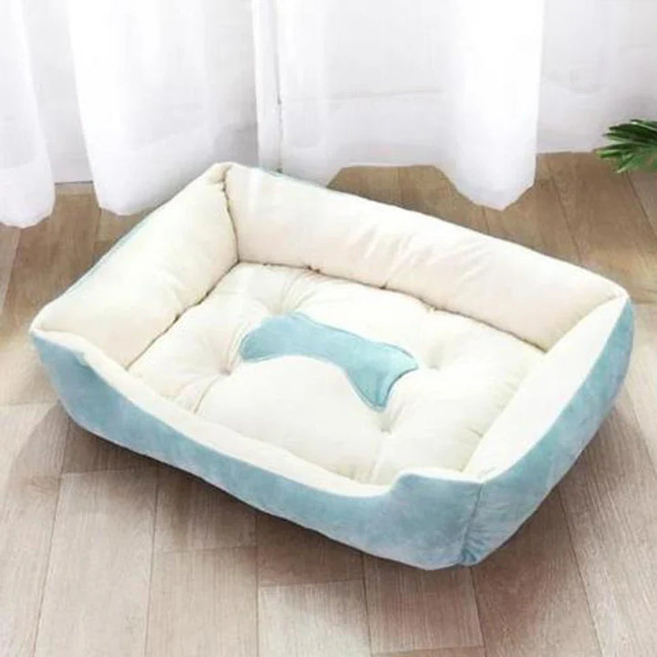 Modern and cozy linen dog bed Bowlift